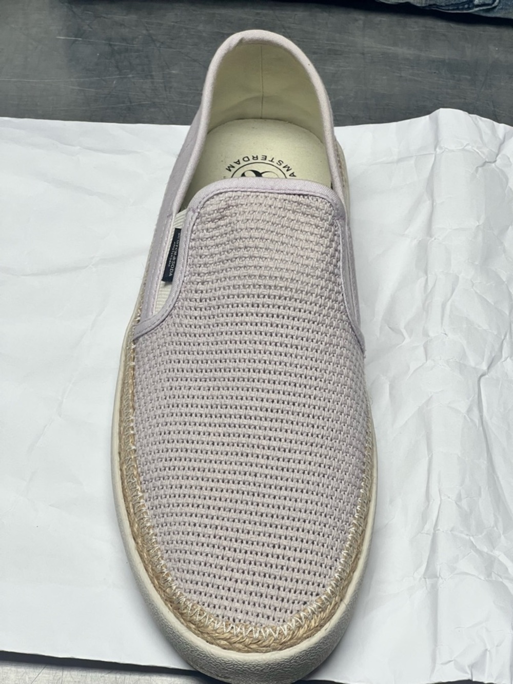 Scotch & Soda Knit Slip-On Espadrille - Pale Lavender